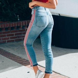 Red Stripe Jeans - Revice Ruby Tuesday